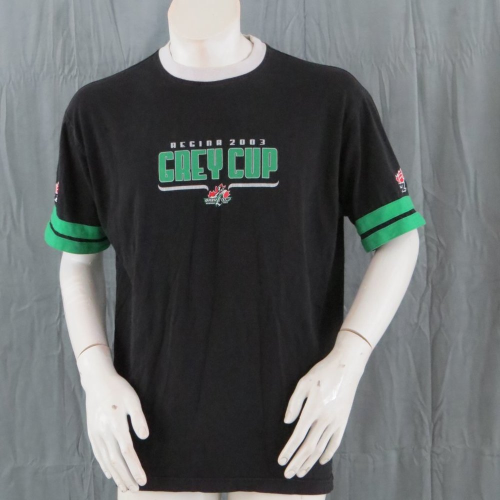 2003 Grey Cup Shirt - Ringer Shirt by Puma - Men's Large